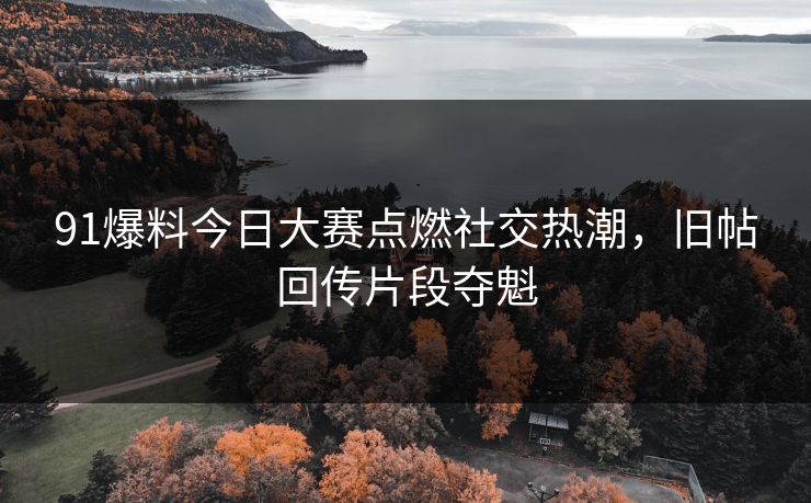 91爆料今日大赛点燃社交热潮，旧帖回传片段夺魁