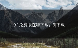 9 1免费版在哪下载，9|下载