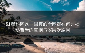 51爆料网这一回真的全网都在问：揭秘背后的真相与深层次原因