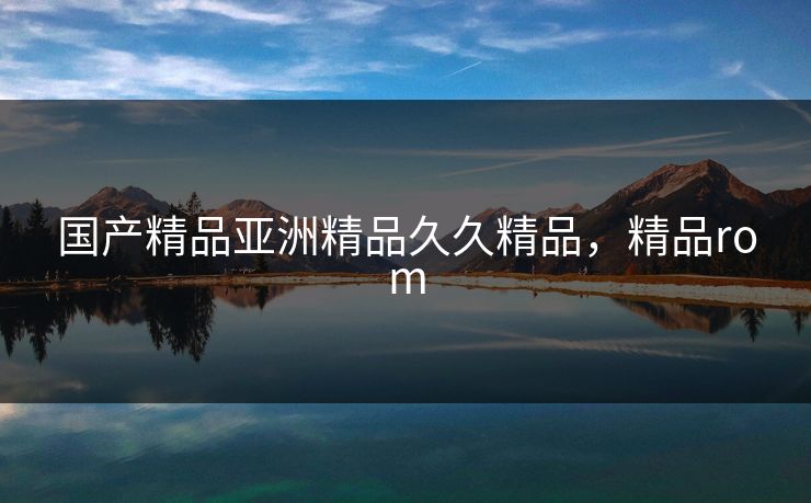 国产精品亚洲精品久久精品，精品rom